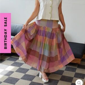 ISO Rujuta Sheth Leila Skirt in Merida Chex or Picnic Chex in XS or S